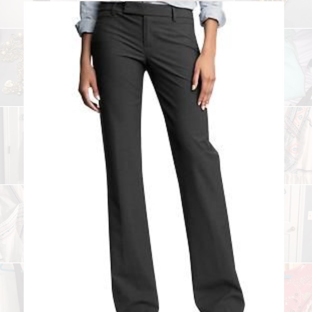 Gap Modern Boot Cut Grey Trousers